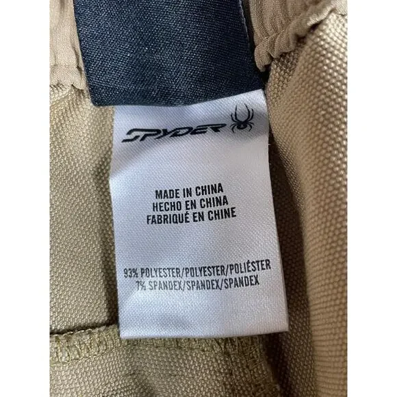 Spyder Men's Tan Joggers With Zipper Size L - Picture 4 of 12